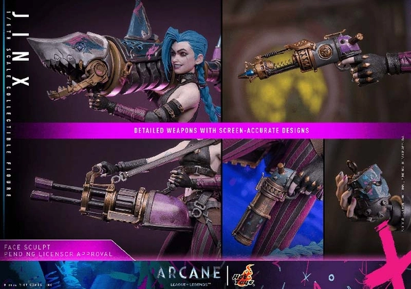 MÔ HÌNH Jinx - Arcane - TV Masterpiece (TMS137) - 1/6 (Hot Toys) FIGURE CHÍNH HÃNG 2 4214286 1756993826446