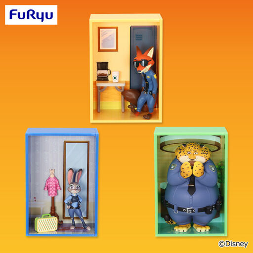 MÔ HÌNH Nick Wilde - Judy Hopps - Officer Clawhauser - Zootopia - Concept Figure ~Break Time~ (FuRyu) FIGURE CHÍNH HÃNG 1 491897 34823