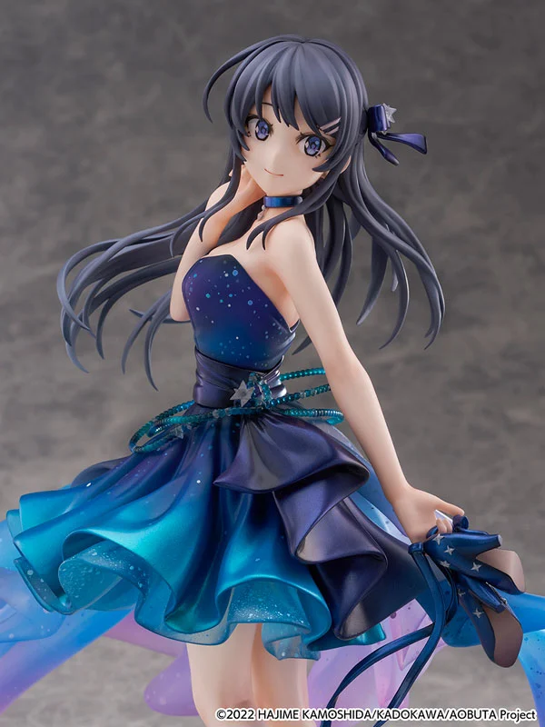 MÔ HÌNH Seishun Buta Yarou wa Bunny Girl Senpai no Yume wo Minai - Sakurajima Mai - Shibuya Scramble Figure - 1/7 - Starry Dress Ver. (CyberZ, eStream) FIGURE CHÍNH HÃNG 2 23 1737712919979