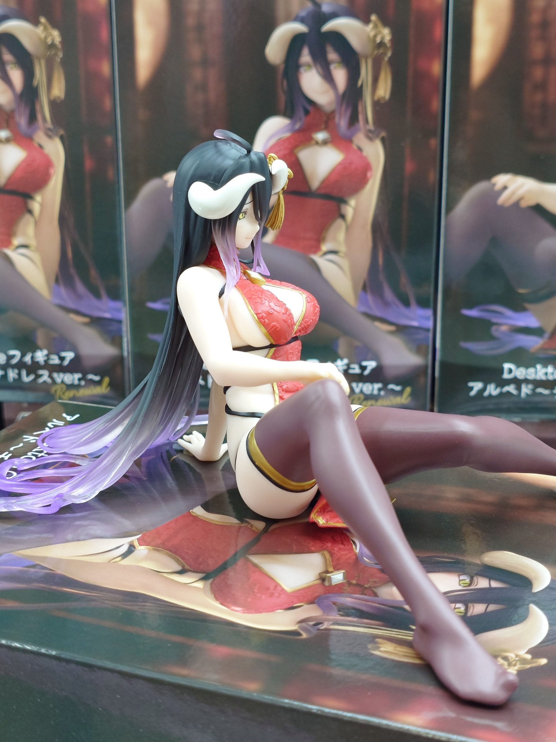 MÔ HÌNH Albedo - Overlord - Desktop Cute - China Dress ver., Renewal (Taito) FIGURE CHÍNH HÃNG 3 G29xQ1QbwAEObbE